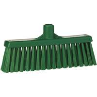 T&ecirc;te de balai droit, Crins Moyen, 12", Polyester, Vert Rock Safety Industrial Ltd