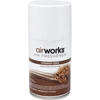 AirWorks&reg; Metered Air Fresheners, Cinnamon Spice, Aerosol Can Rock Safety Industrial Ltd