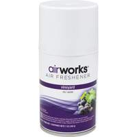 AirWorks&reg; Metered Air Fresheners, Vineyard, Aerosol Can Rock Safety Industrial Ltd