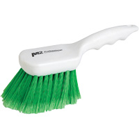 Short Handle Detail Brush, 9" L, Synthetic Bristles, Green Rock Safety Industrial Ltd