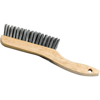 Brosse &agrave; manche en patin, Acier, 4 x 16 rangs de fils, Longueur 9-3/4" Rock Safety Industrial Ltd
