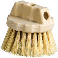 Round Cleaning Brush, 5" L, Tampico Bristles, Beige Rock Safety Industrial Ltd