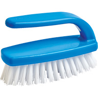 Nail Cleaning Brush, 4" L, Synthetic Bristles, Blue/White Rock Safety Industrial Ltd