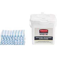 Seau de chargement pour chiffons microfibres, Blanc Rock Safety Industrial Ltd