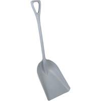 One-Piece Metal Detectable Shovel, 13-3/4" x 17" Blade, 42-1/2" Length, Plastic, Grey Rock Safety Industrial Ltd