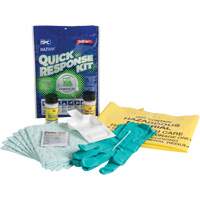 Hazwik&reg; Quick Response Spill Kit for Chemical Spills, Hazmat, Bag, 0.33 US gal. Absorbancy Rock Safety Industrial Ltd