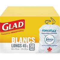 Tall 45L Febreze Garbage Bags, Regular, 24" W x 28" L, White Rock Safety Industrial Ltd