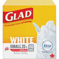 Small 25L Febreze Garbage Bags, Regular, 20" W x 20" L, White Rock Safety Industrial Ltd