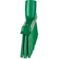 Dustpan Broom with Angled Thread, Medium Bristles, 10", Polyester, Green Rock Safety Industrial Ltd