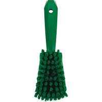Short-Handled Washing Brush, Soft Bristles, 10-1/2" Long, Green Rock Safety Industrial Ltd