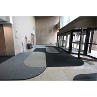 Supreme Knob Entrance Matting, Wiper/Scraper, 6-1/2' x 75-1/2' x 7/16", Charcoal Rock Safety Industrial Ltd