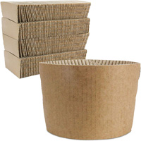 Kraft Coffee Cup Sleeves, Paper, 12 oz. - 20 oz., Brown Rock Safety Industrial Ltd