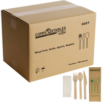 Wood Cutlery Set in Paper Bag Rock Safety Industrial Ltd
