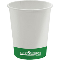 Gobelets en papier compostable chaud/froid &agrave; paroi simple, 8 oz, Multicolore Rock Safety Industrial Ltd
