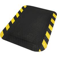 Hog Heaven Mat, Diamond, 2' x 3' x 5/8", Black/Yellow, Nitrile Rock Safety Industrial Ltd