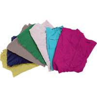 Recycled Material Wiping Rags, Cotton, Mix Colours, 10 lbs. Rock Safety Industrial Ltd