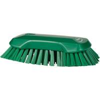 Hand Brush, Extra Stiff Bristles, 9-1/10" Long, Green Rock Safety Industrial Ltd