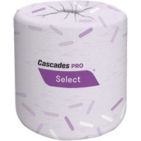 Pro Select&reg; Bathroom Tissue, 2 Ply, 420 Sheets/Roll, White Rock Safety Industrial Ltd