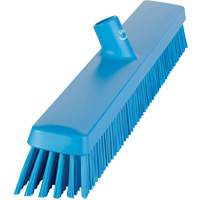 Heavy-Duty Push Broom, Fine/Stiff Bristles, 24", Blue Rock Safety Industrial Ltd