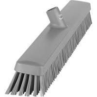 Heavy-Duty Push Broom, Fine/Stiff Bristles, 24", Grey Rock Safety Industrial Ltd