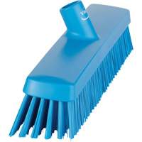 Push Broom Head, Fine/Stiff Bristles, 16-1/2", Polyester/Polypropylene, Blue Rock Safety Industrial Ltd