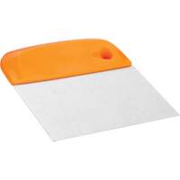 Flexible Stainless Steel Dough Cutter/Scraper, Orange, 4-1/2" W x 5-3/4" L Rock Safety Industrial Ltd