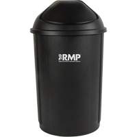 Half-Round Garbage Bin with Lid, Polyethylene, 21 US gal. Rock Safety Industrial Ltd