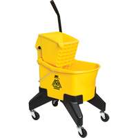 Grizzly Mop Wringer & Bucket, Down Press, 8 US Gal. (32 Quart), Yellow Rock Safety Industrial Ltd