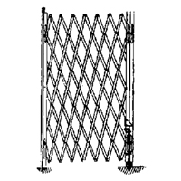Galvanized Folding Security Gates, Fixed Single Folding, 4' L x 6' H Expanded Rock Safety Industrial Ltd