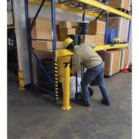 Borne, Acier, 42" h x 5-1/2" la, Jaune Rock Safety Industrial Ltd