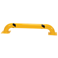 Low Profile Rack Guards, 4' W x 0.75' H, Yellow Rock Safety Industrial Ltd