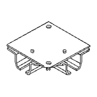 Ceiling Mount Curtain Partition 90° Corner Connector Rock Safety Industrial Ltd