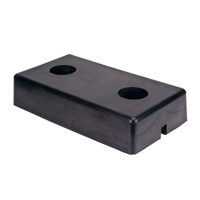 Butoirs moul&eacute;s pour quai, Caoutchouc, 18" la x 4" p x 10" h Rock Safety Industrial Ltd