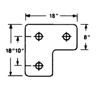 Molded Rubber Dock Guards, Rubber, 18" W x 4" D x 18" H Rock Safety Industrial Ltd