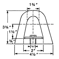 Extruded Rubber Dock Fenders, Rubber, 4-1/2" W x 12" L x 3-3/4" D Rock Safety Industrial Ltd
