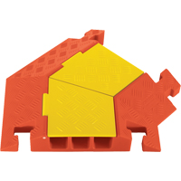 Protecteurs de c&acirc;bles robustes &agrave; 3 canaux Linebacker, virage &agrave; droite Rock Safety Industrial Ltd