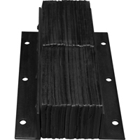 Laminated Dock Bumpers, Vertical, Rubber, 11" W x 4" D x 20" H Rock Safety Industrial Ltd