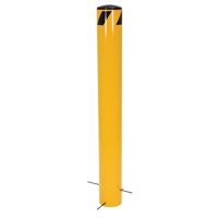 Pour-In-Place Bollards, Steel, 36-1/2" H x 5-9/16" W, Yellow Rock Safety Industrial Ltd