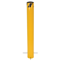 Pour-In-Place Bollards, Steel, 36-1/2" H x 5-9/16" W, Yellow Rock Safety Industrial Ltd