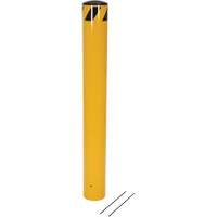Pour-In-Place Bollards, Steel, 48-1/2" H x 5-9/16" W, Yellow Rock Safety Industrial Ltd