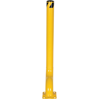 Offset Bollard, Steel, 54" H x 4-1/2" W, Yellow Rock Safety Industrial Ltd