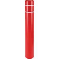 Polyethylene Bollard Covers, 4-1/2" Dia. x 52" L, Red Rock Safety Industrial Ltd