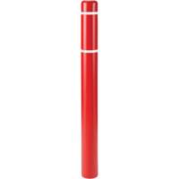 Polyethylene Bollard Covers, 6-5/8" Dia. x 52" L, Red Rock Safety Industrial Ltd