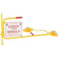Single Rail Chock With Flag Rail Combo Rock Safety Industrial Ltd