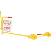 Single Rail Chock With Flag Rail Combo Rock Safety Industrial Ltd