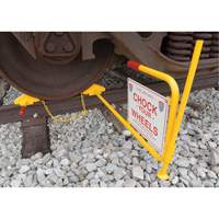 Single Rail Chock With Flag Rail Combo Rock Safety Industrial Ltd