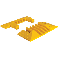 Yellow Jacket&reg; 4-Channel Heavy Duty Cable Protector - End Caps Rock Safety Industrial Ltd