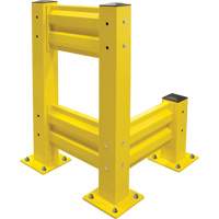 Barri&egrave;re de s&eacute;curit&eacute; de qualit&eacute; industrielle, Acier, 19" lo x 12" h, Jaune s&eacute;curit&eacute; OSHA Rock Safety Industrial Ltd