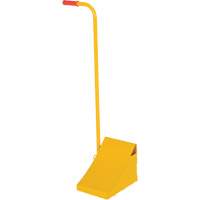 Ergo Handle Wheel Chock, Steel, Yellow, 8" W x 10-3/4" D x 9-1/8" H Rock Safety Industrial Ltd