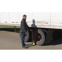 Ergo Handle Wheel Chock, Steel, Yellow, 8" W x 10-3/4" D x 9-1/8" H Rock Safety Industrial Ltd